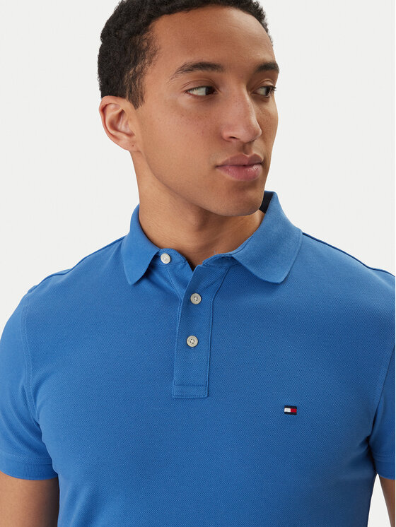 Tommy Hilfiger Tommy Hilfiger Polo marškinėliai 1985 MW0MW17771 Mėlyna Slim Fit