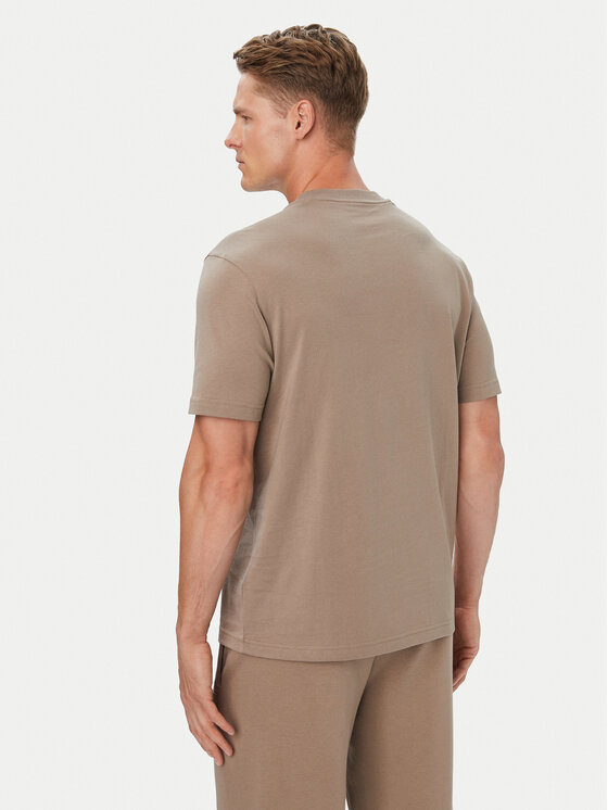 BOSS BOSS Póló Structure Logo 50566883 Bézs Regular Fit