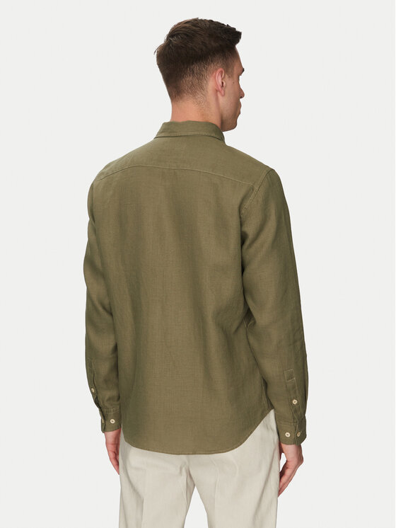 Marc O'Polo Marc O'Polo Marškiniai 523 7428 42318 Žalia Regular Fit