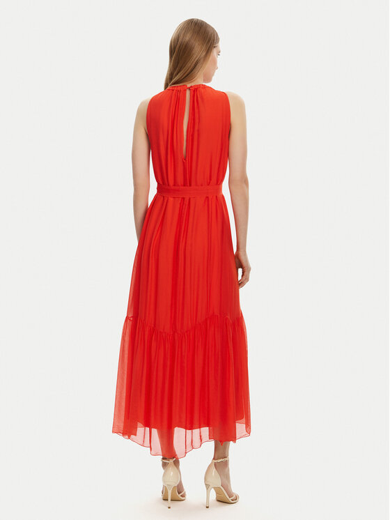 Haveone Haveone Poletna obleka AFF-N004 Oranžna Loose Fit