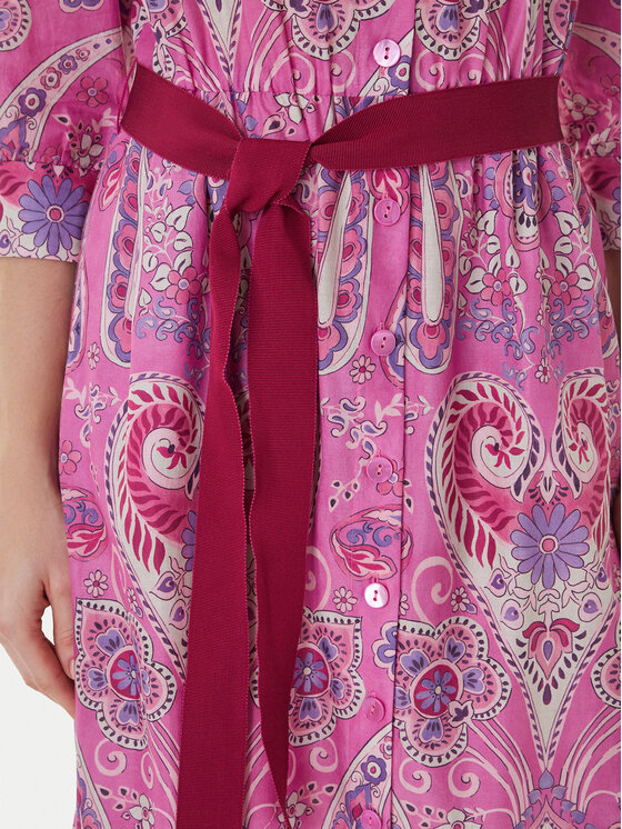 Luisa Spagnoli Luisa Spagnoli Košeľové šaty Pampa 543211 Ružová Regular Fit