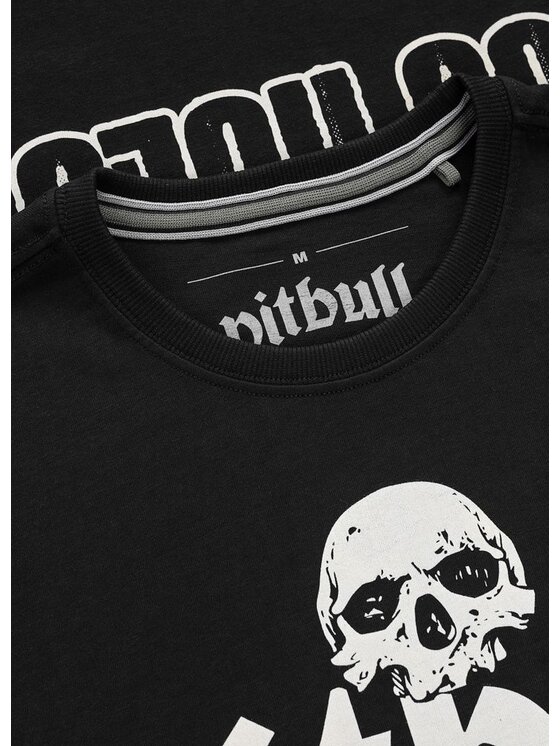 PITBULL PITBULL T-Shirt TRES PERROS VIEJOS Czarny Regular Fit
