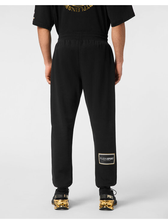 Plein Sport Plein Sport Долнище анцуг PAEC MJT2607 STE003N Черен Regular Fit