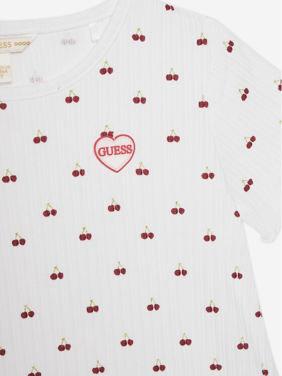 Guess Guess Sukienka codzienna K5GK02 KCSQ4 Biały Regular Fit