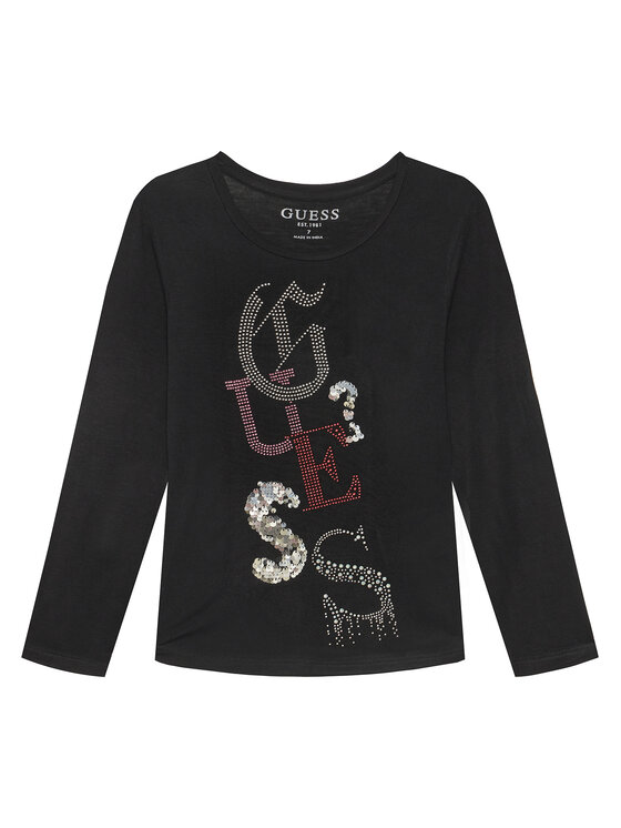 Guess Guess Блузка J5YI14 KAPO0 Чорний Regular Fit