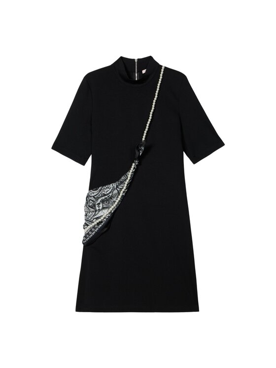 Oltre Oltre Vestito da giorno 7084R005135N033 Nero Baggy Fit