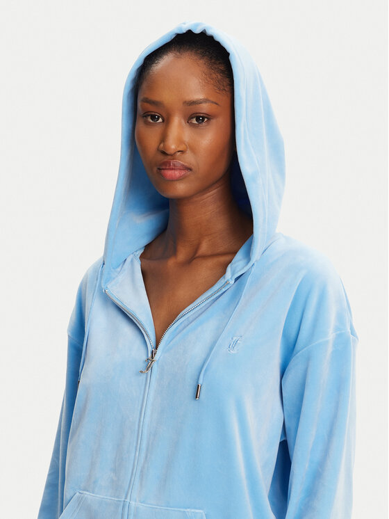 Juicy Couture Juicy Couture Bluza Halan JCWAS24342 Niebieski Oversize
