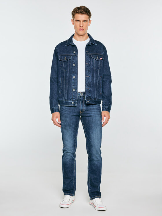BIG STAR BIG STAR Kurtka jeansowa CHARLIE Granatowy Basic Fit