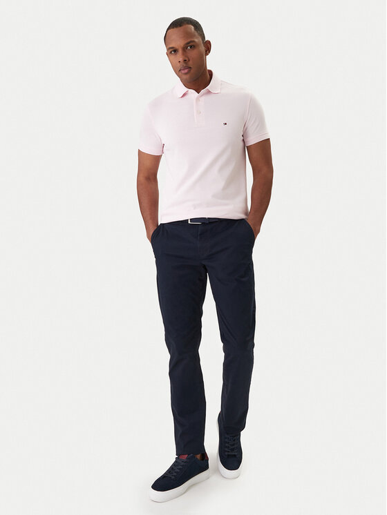 Tommy Hilfiger Tommy Hilfiger Polo 1985 MW0MW17771 Różowy Slim Fit