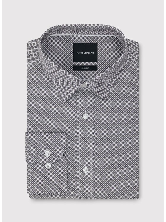 Pako Lorente Pako Lorente Koszula P26WF-1X-009 Szary Slim Fit