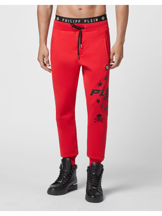 PHILIPP PLEIN PHILIPP PLEIN Jogger nohavice 3901 Červená Jogger Fit