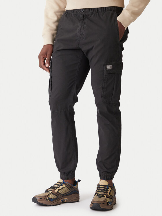 Tommy Jeans Tommy Jeans Pantaloni din material DM0DM22003 Gri Regular Fit