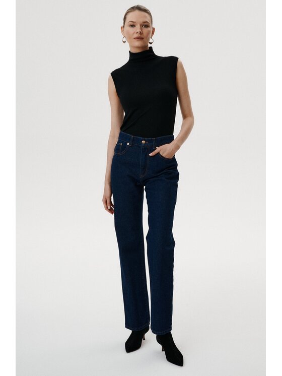 MARI PRETI MARI PRETI Top Stttile Nero Regular Fit