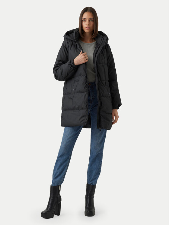 Vero Moda Vero Moda Télikabát Gretafie 10275292 Fekete Regular Fit