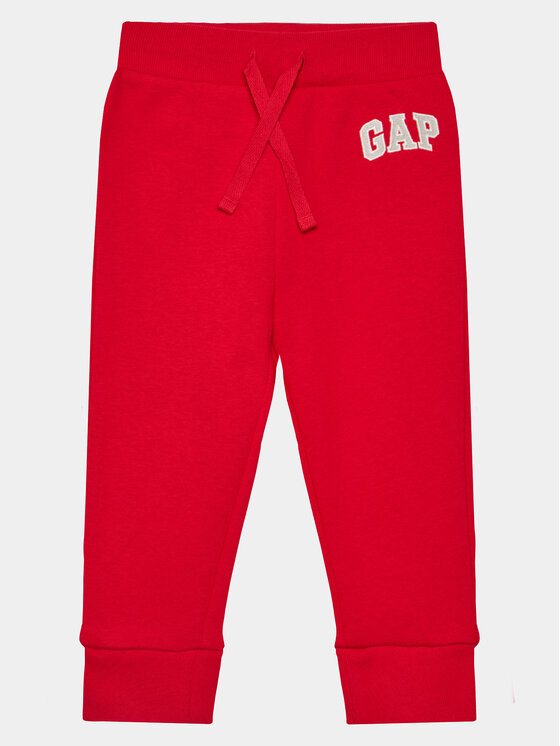 Gap Spodnji Del Trenirke 633913-02 Rdeča Regular Fit