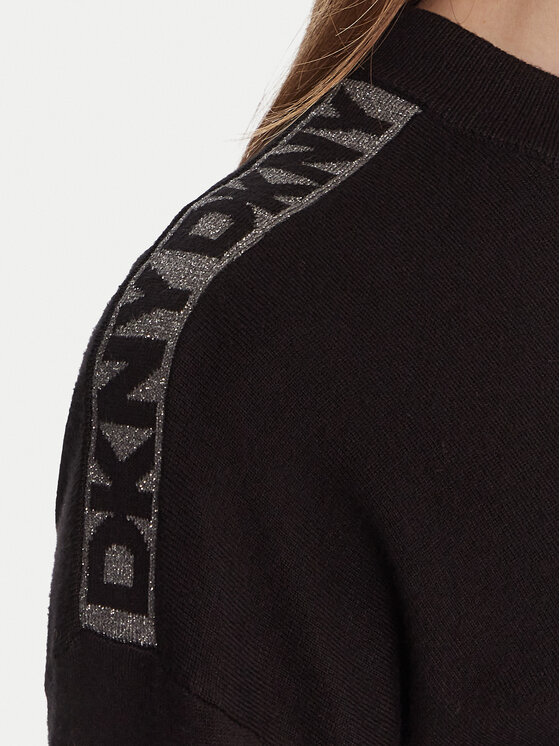 DKNY DKNY Sweter P5MSLJ92 Czarny Regular Fit