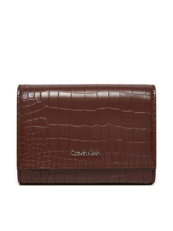 Calvin Klein Peňaženka Ck Must Md Trifold K60K612453 Hnedá