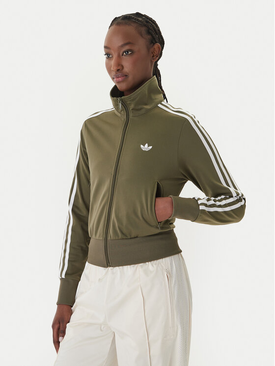 adidas adidas Bluză Firebird Classic KQ6531 Verde Regular Fit