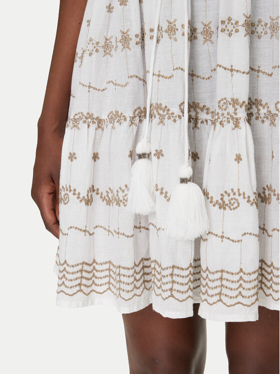Iconique Iconique Φόρεμα καλοκαιρινό IC25-016 Λευκό Relaxed Fit