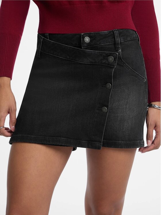 Guess Jeans Guess Jeans Hlače iz tkanine 179924 Črna Slim Fit