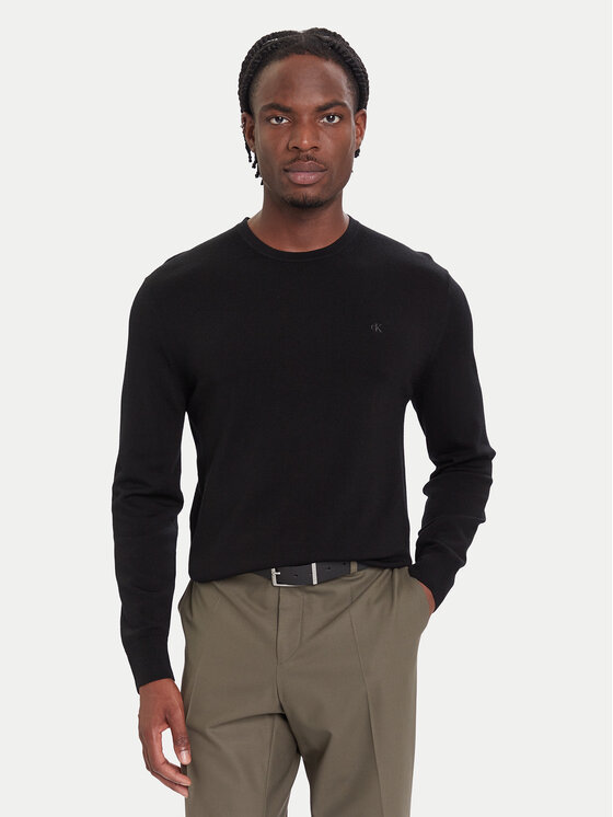 Calvin Klein Calvin Klein Pulover LV04LB305G Negru Regular Fit