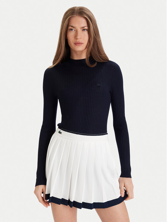 Lacoste Lacoste Svetr AF4189 Tmavomodrá Slim Fit