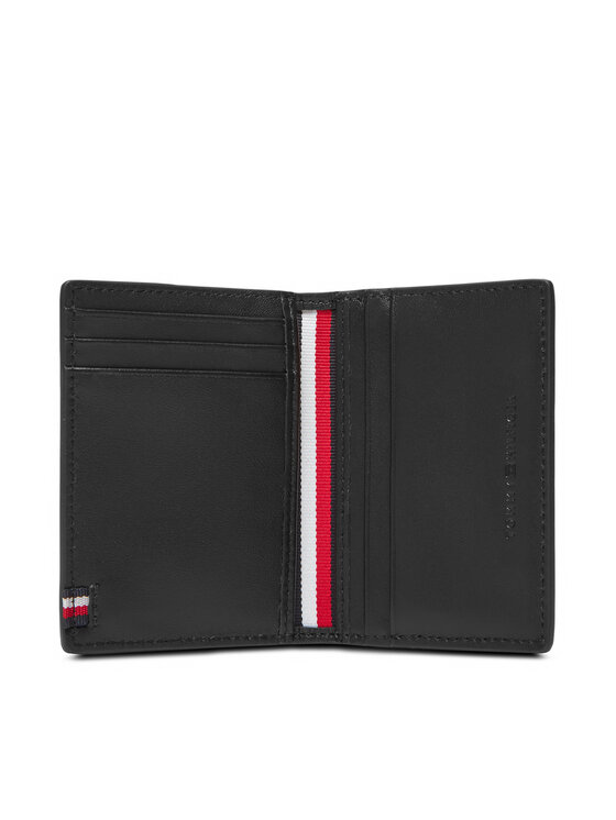 Tommy Hilfiger Tommy Hilfiger Liels vīriešu maks Th Foundation Bifold AM0AM13511 Melns
