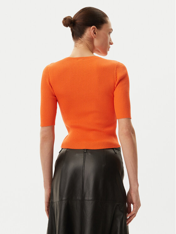 PINKO PINKO Sweter Tritone 102017 A1KW Pomarańczowy Slim Fit