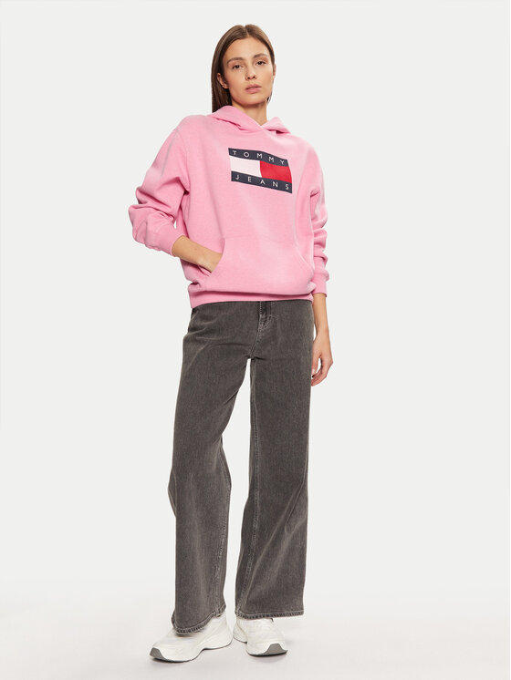 Tommy Jeans Tommy Jeans Majica dugih rukava DW0DW19407 Ružičasta Relaxed Fit