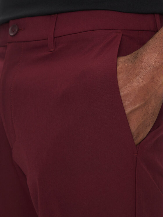BOSS BOSS Pantaloncini di tessuto S_Commuter_10.5 inch 50540337 Bordeaux Slim Fit