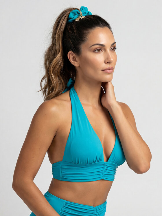 Feba Feba Elastico per capelli G04 Turchese