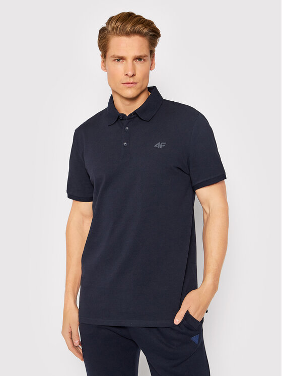4F 4F Polo NOSH4-TSM356 Granatowy Regular Fit