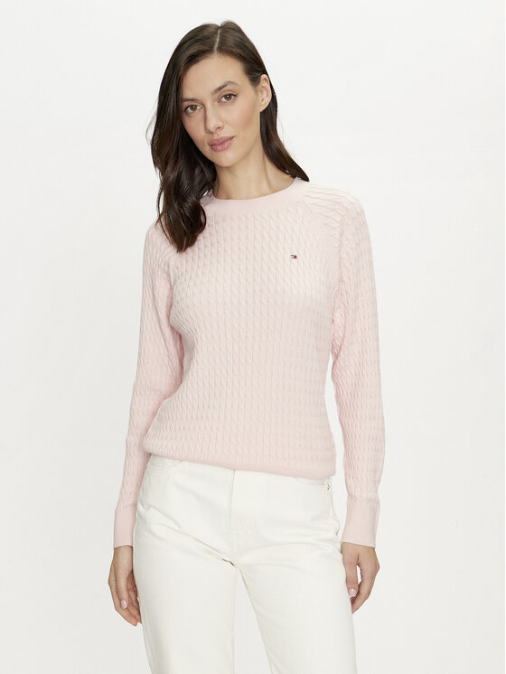 Tommy Hilfiger Tommy Hilfiger Svetr WW0WW41142 Růžová Regular Fit