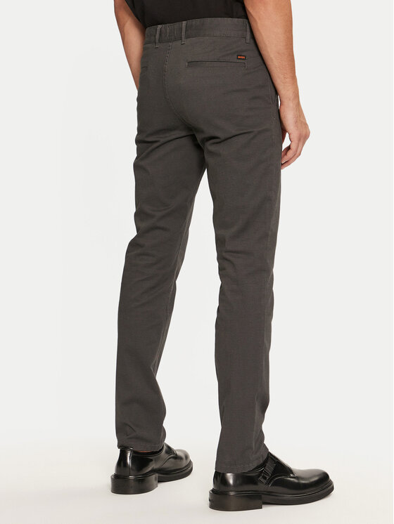 BOSS Boss Čino bikses 50523127 Melns Slim Fit