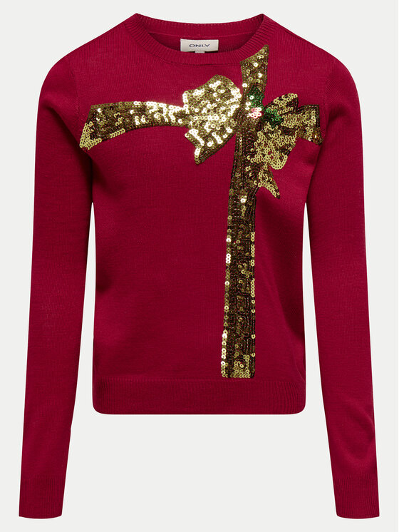 Kids ONLY Kids ONLY Maglione Xmas 15331289 Rosso Relaxed Fit