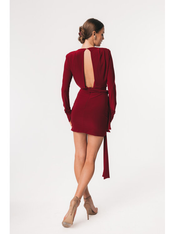 Aurora Aurora Abito da cocktail Noelle Bordeaux Feminine Fit