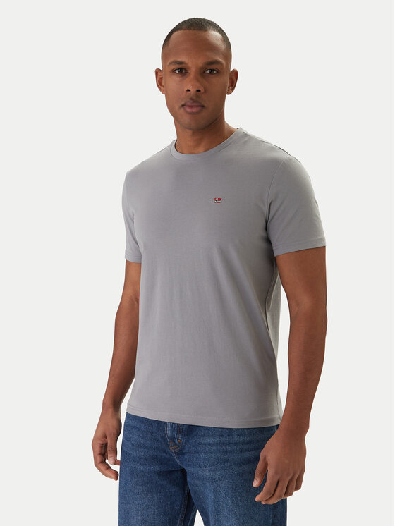 Napapijri Napapijri Tricou Salis NP0A4H8D Gri Regular Fit