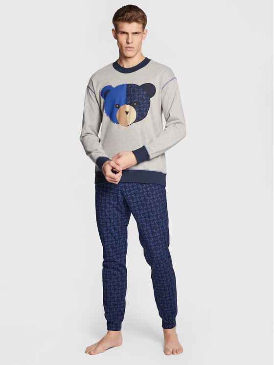 United Colors Of Benetton Пижама 3O7W4P011 Сив Regular Fit