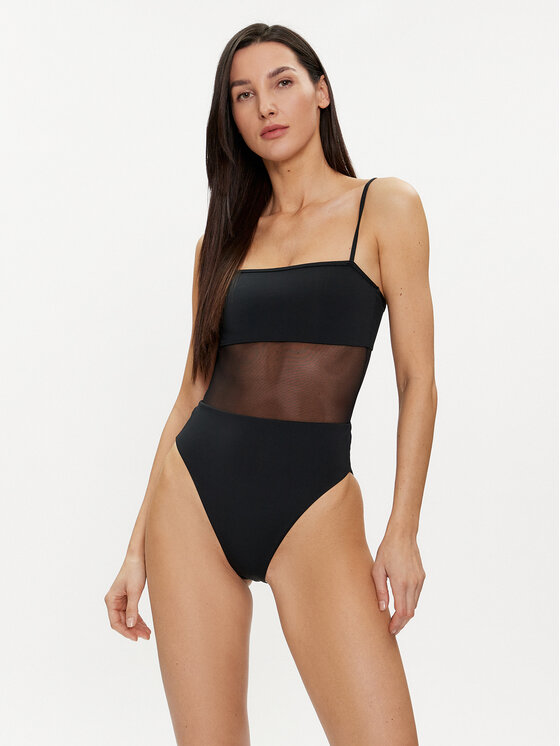 Calvin Klein Swimwear Kopalni Kostum KW0KW02327 Črna