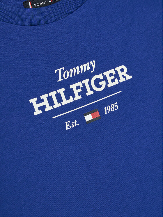 Tommy Hilfiger Tommy Hilfiger Tričko KB0KB09356 S Modrá Regular Fit
