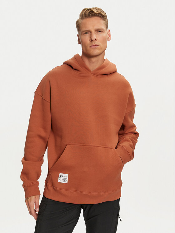 Alpha Industries Alpha Industries Majica dugih rukava 146336 Smeđa Regular Fit