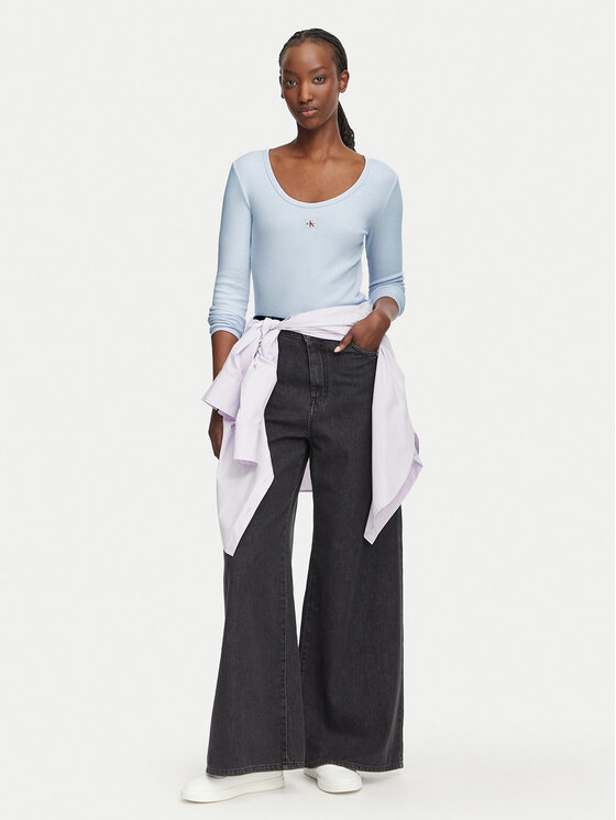 Calvin Klein Jeans Calvin Klein Jeans Blusa LV047D218G Azzurro chiaro Slim Fit