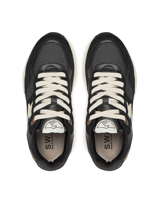 S.W.C Stepney Workers Club S.W.C Stepney Workers Club Sneakersy Amiel S-Strike YP01115 Černá