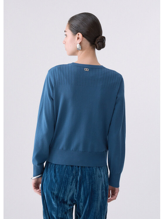 Liu Jo Liu Jo Felpa TF6083MS63LX0778 Azzurro chiaro Regular Fit