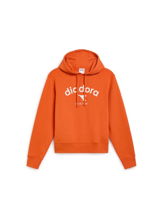 Diadora Diadora Bluza HOODIE ATHL. LOGO Pomarańczowy Loose Fit