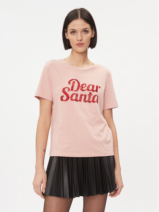 Vila Vila T-Shirt 14090227 Ροζ Regular Fit