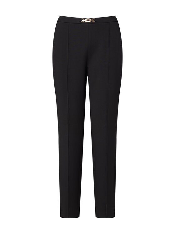 QUIOSQUE QUIOSQUE Spodnie materiałowe QUIOSQUE 3VS003299 Czarny Regular Fit