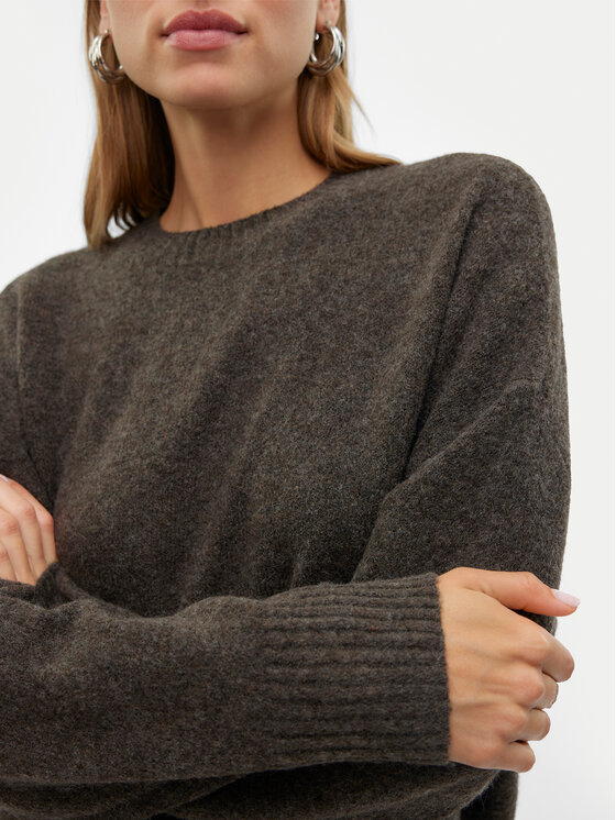 Vero Moda Vero Moda Sweter Boom 10320463 Brązowy Loose Fit