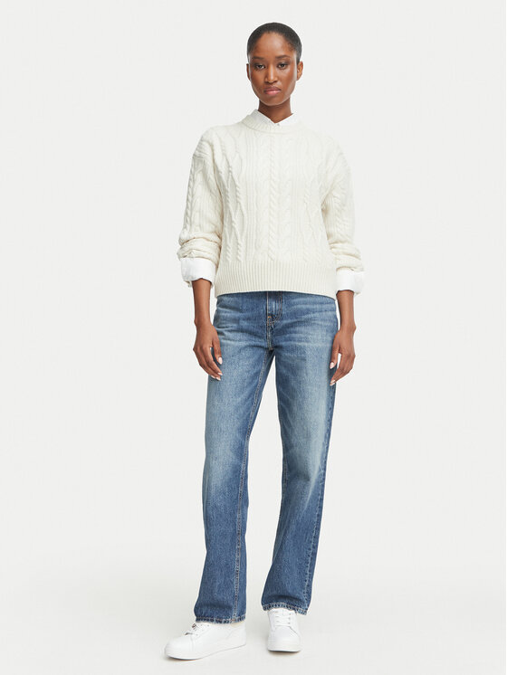 Tommy Hilfiger Tommy Hilfiger Пуловер WW0WW51396 Светлобежов Regular Fit