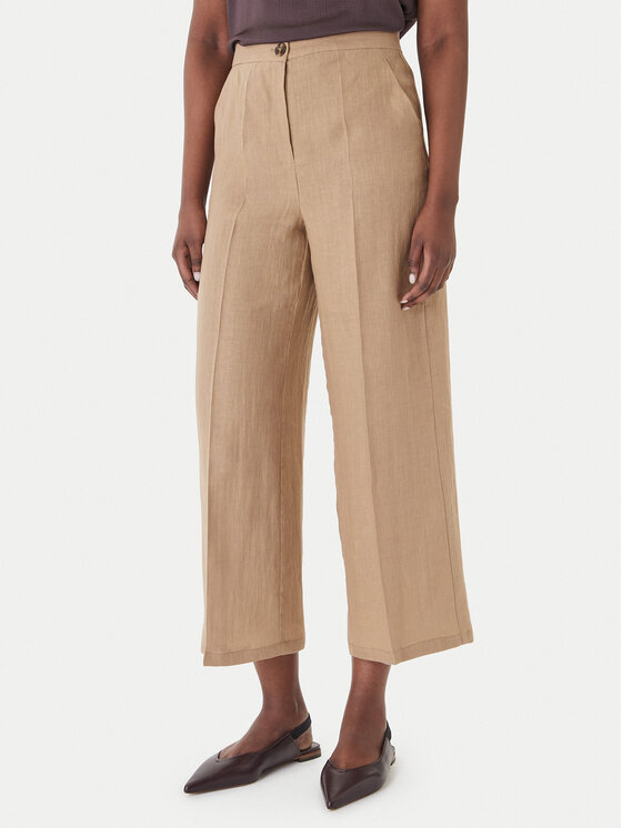 Marella Marella Culottes Clava 2615131182 Beige Regular Fit